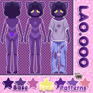 lao fursona refsheet, drawn by jazprio